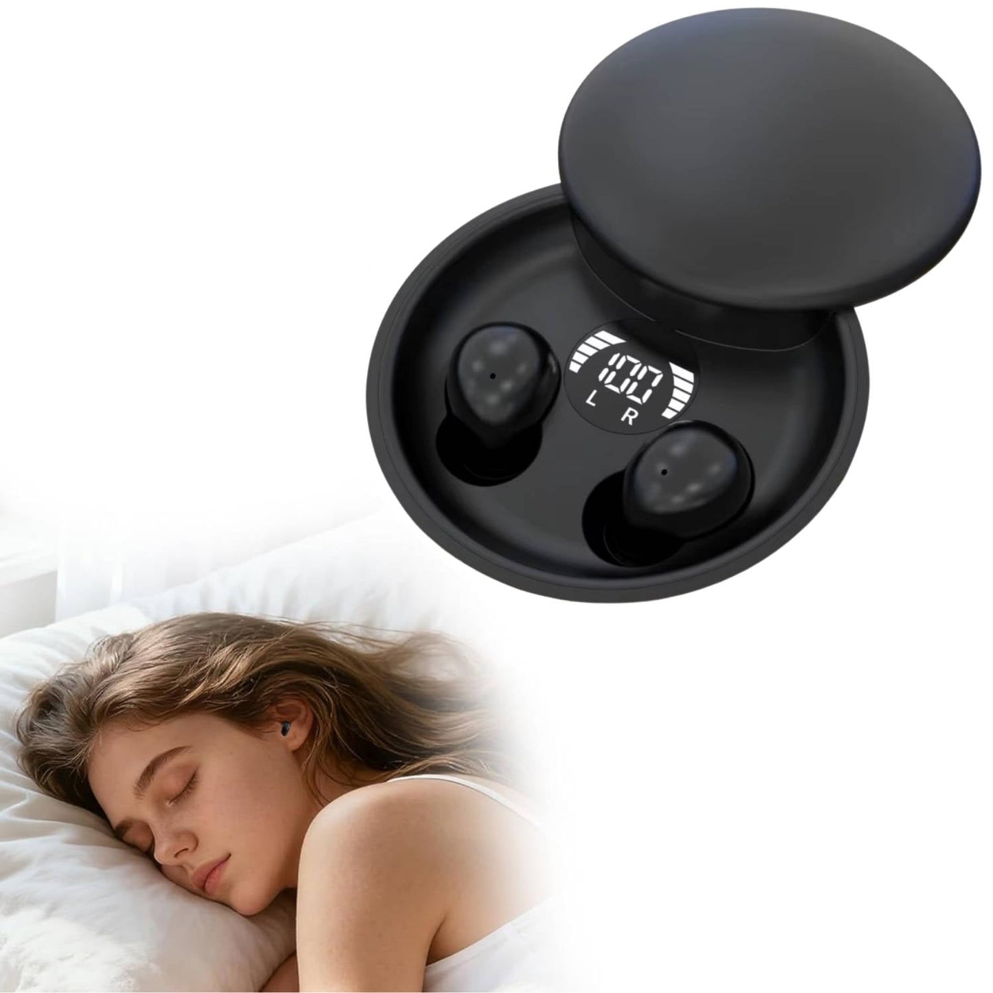 Mini Wireless Bluetooth Earbuds for Small Ear Canals, Ergonomic Discreet Design with HiFi Sound and Touch Controls