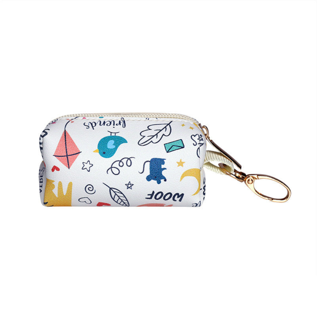 Dog Poop Bag Dispenser with Clip - Leak-Resistant Waste Bags