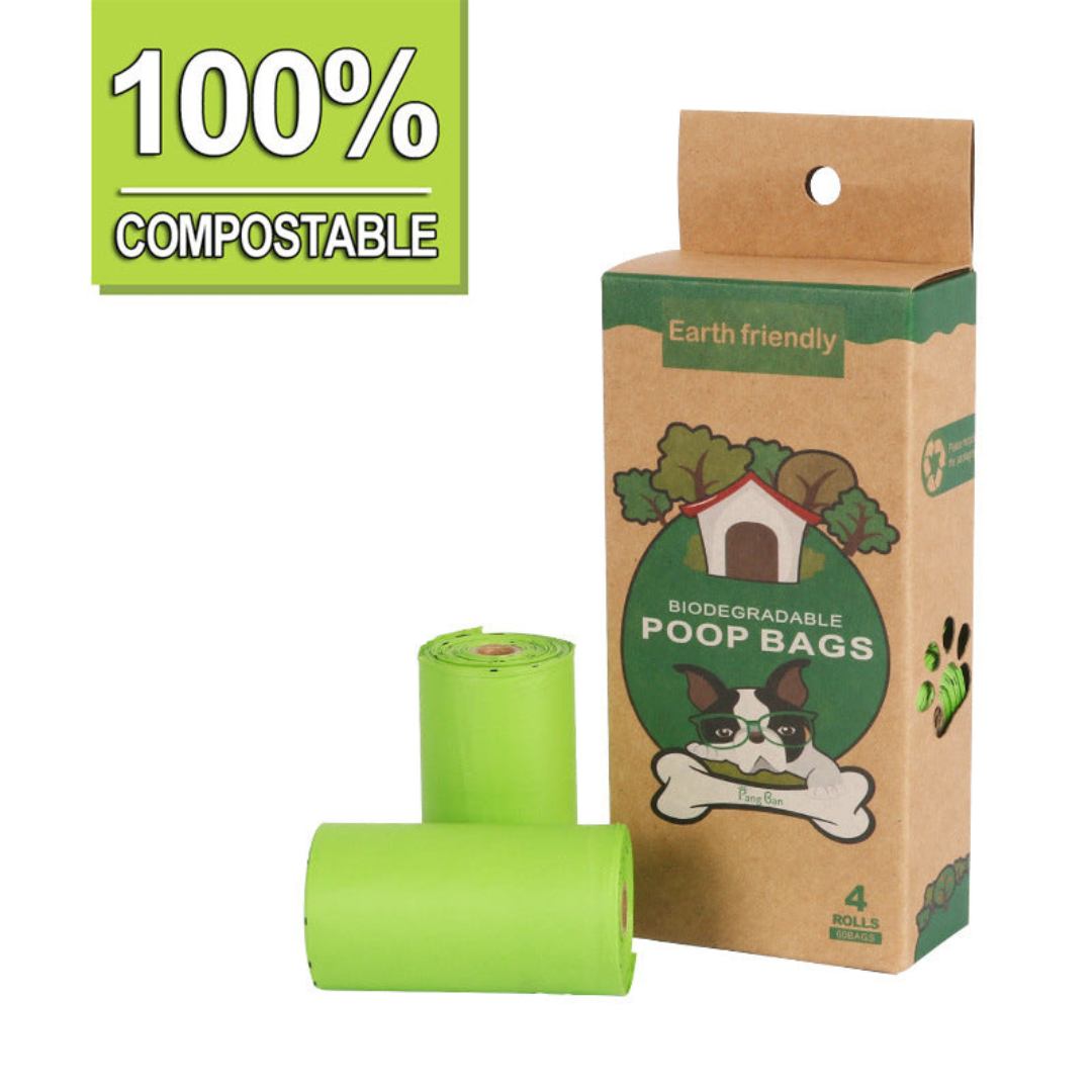 Biodegradable Poop Bags with Leak-Proof Dispenser - 120 Count