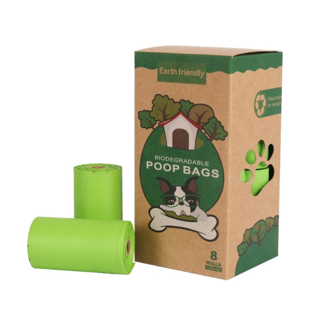 Biodegradable Poop Bags with Leak-Proof Dispenser - 120 Count