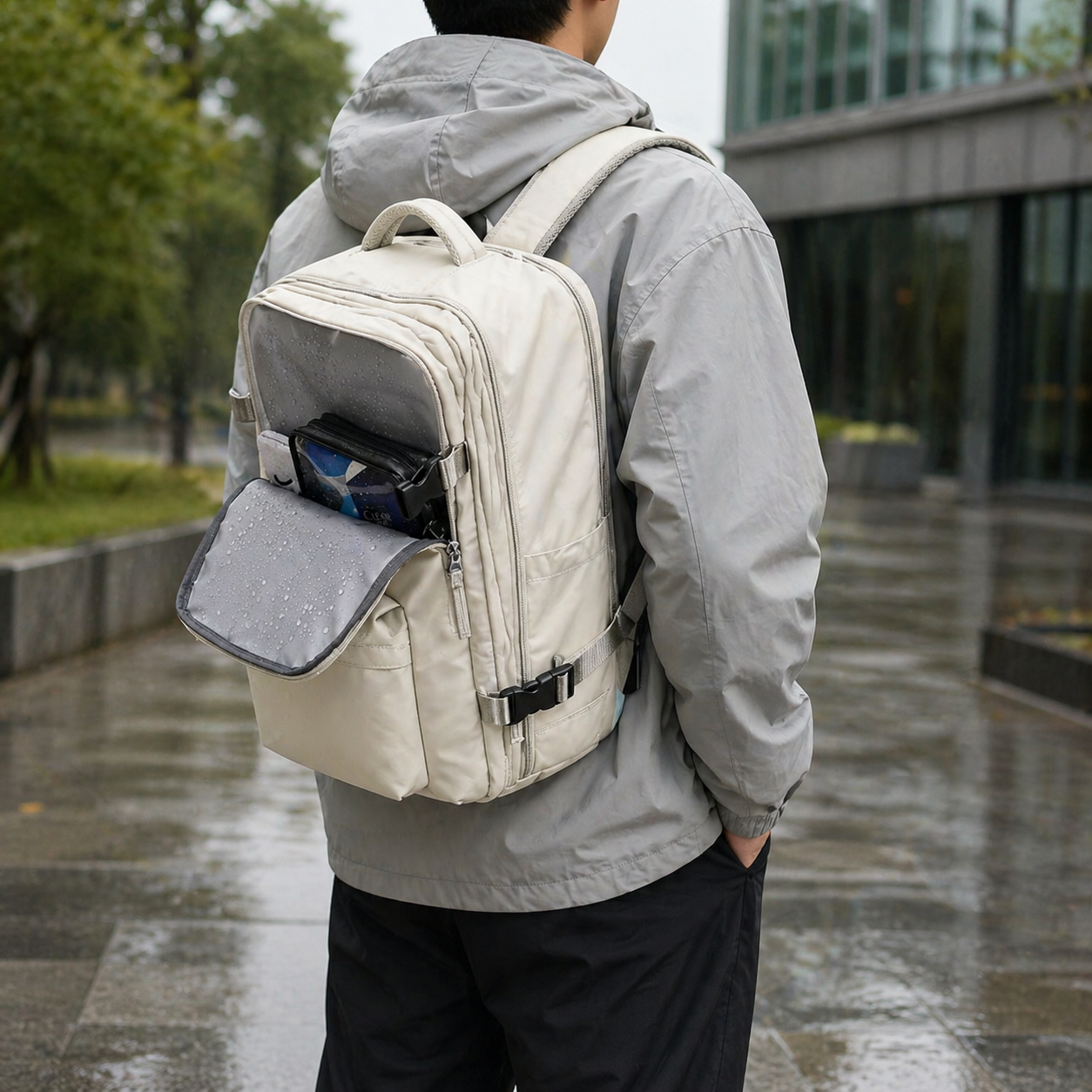Waterproof Backpack with Laptop Compartment and Ergonomic Straps
