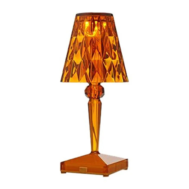 Dimmable Acrylic Crystal Table Lamp - Energy Efficient Design