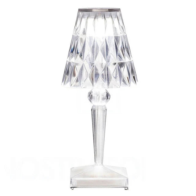 Dimmable Acrylic Crystal Table Lamp - Energy Efficient Design