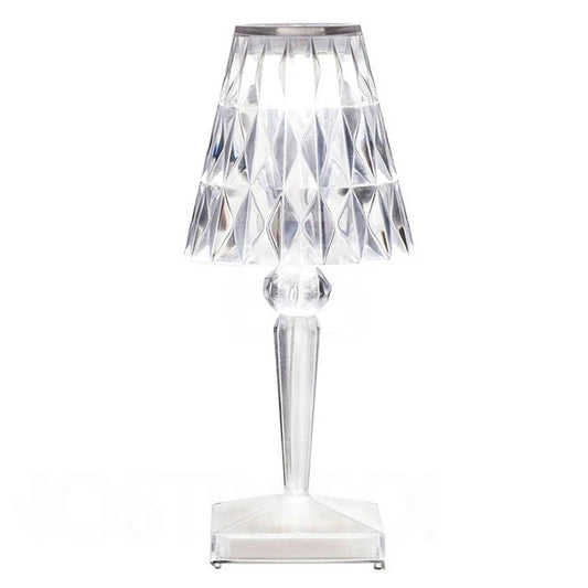 Dimmable Acrylic Crystal Table Lamp - Energy Efficient Design