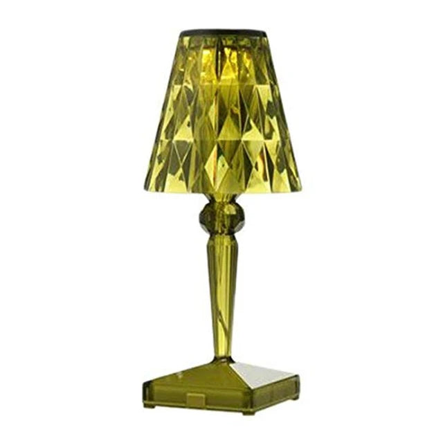 Dimmable Acrylic Crystal Table Lamp - Energy Efficient Design