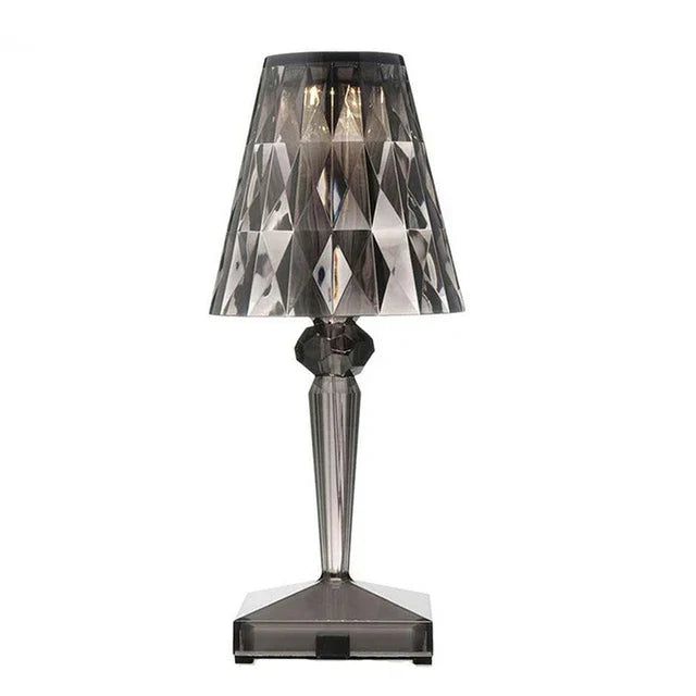 Dimmable Acrylic Crystal Table Lamp - Energy Efficient Design