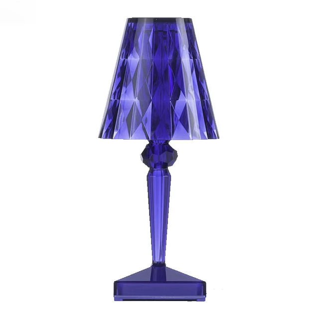 Dimmable Acrylic Crystal Table Lamp - Energy Efficient Design