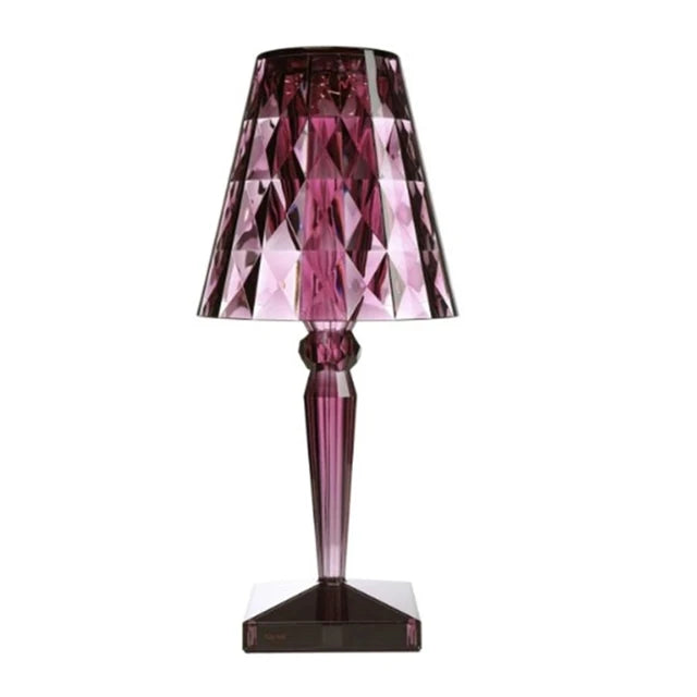 Dimmable Acrylic Crystal Table Lamp - Energy Efficient Design