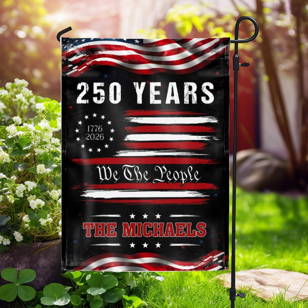 Personalized 250-Year Semiquincentennial American Flag Decor