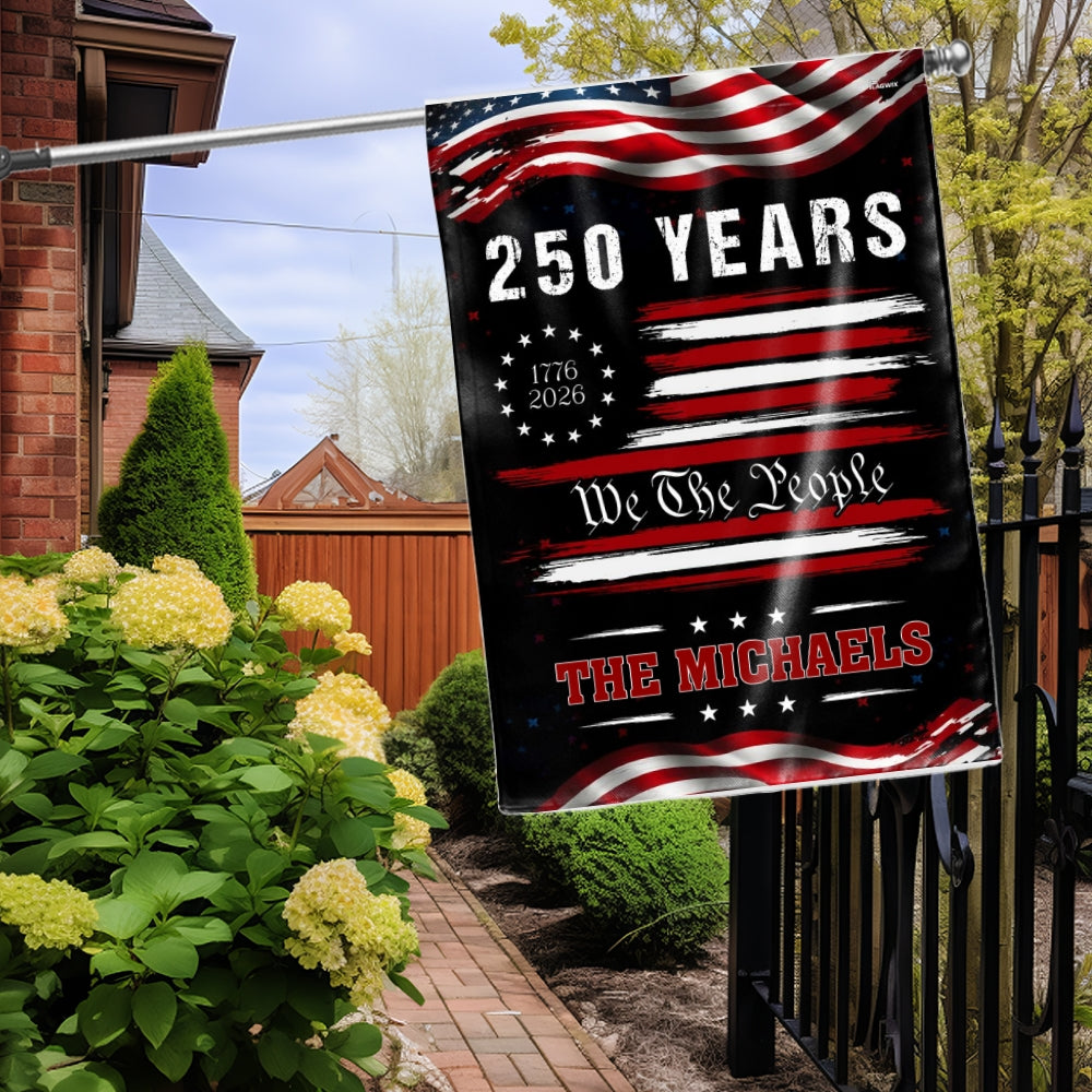 Personalized 250-Year Semiquincentennial American Flag Decor