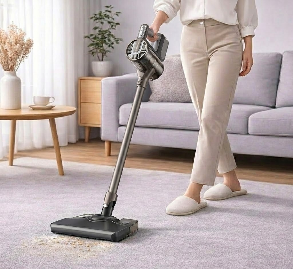 Cordless Stick Vacuum Cleaner with Strong Suction and Mop Function