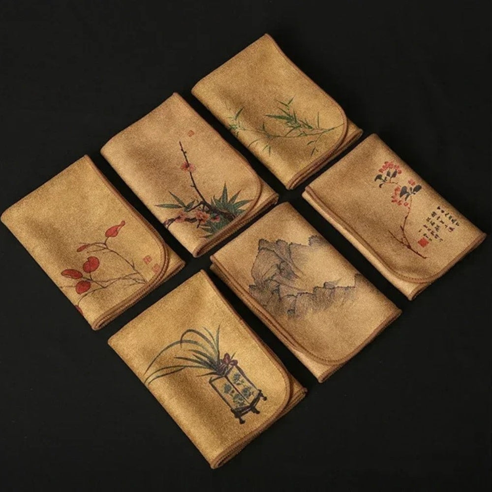 Artistic Absorbent Microfiber Tea Towel