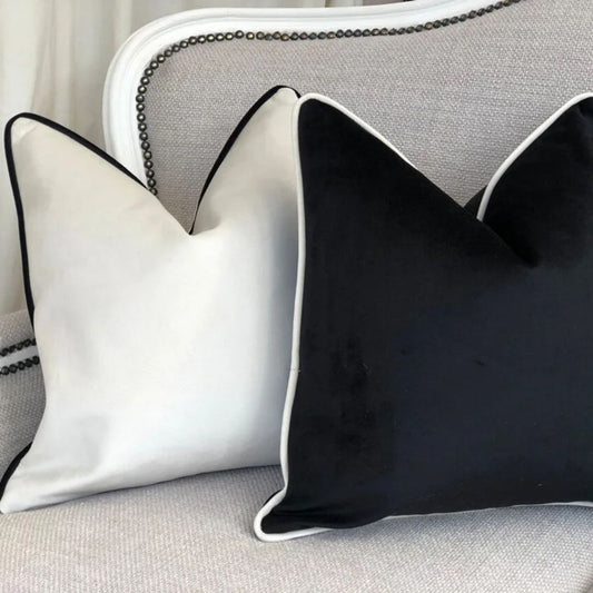 Velvet Cushion Cover with Hidden Zipper