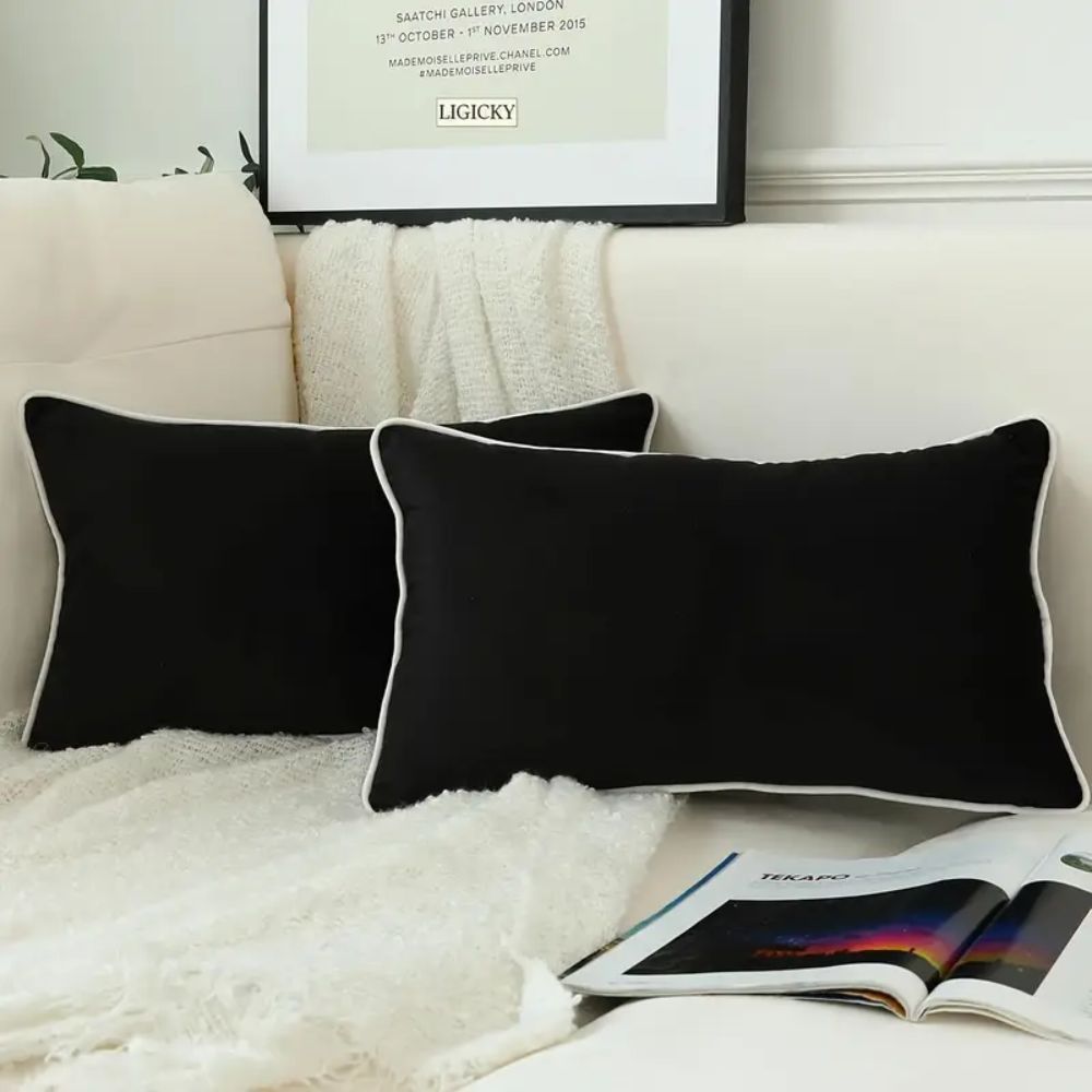 Velvet Cushion Cover with Hidden Zipper