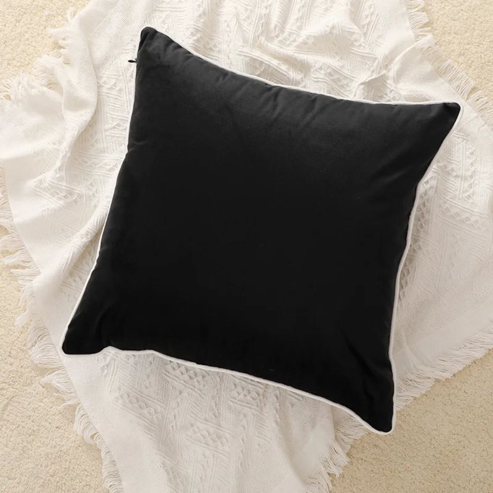 Velvet Cushion Cover with Hidden Zipper