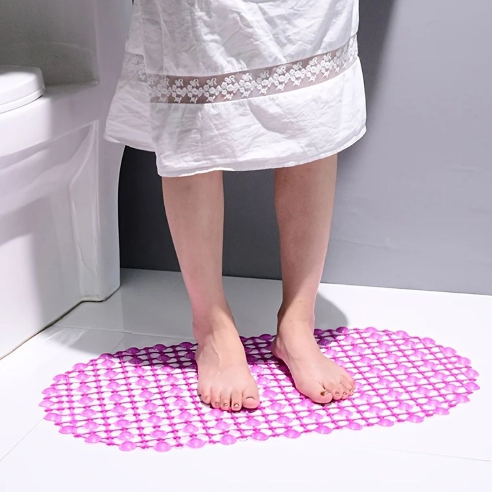 Non-Slip PVC Shower Mat with Suction Cups