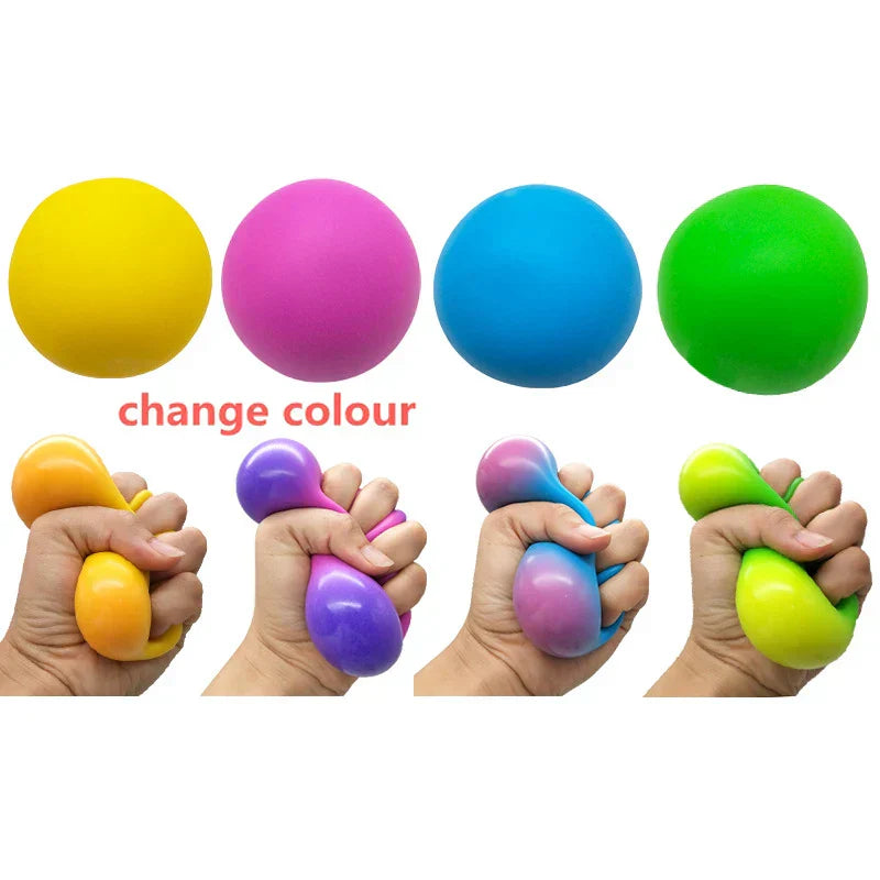 Color Changing Vent Squeeze Ball for Stress Relief