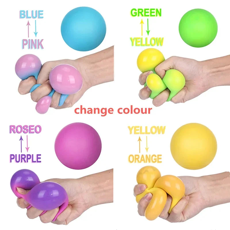 Color Changing Vent Squeeze Ball for Stress Relief
