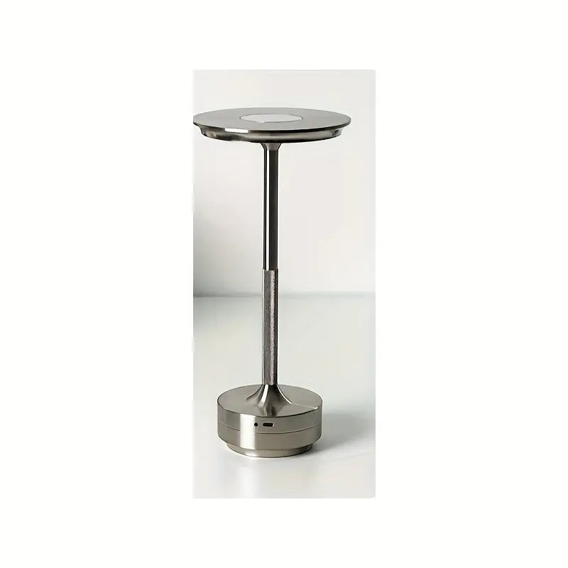 Japandi Style Wooden and Metal Table Lamp