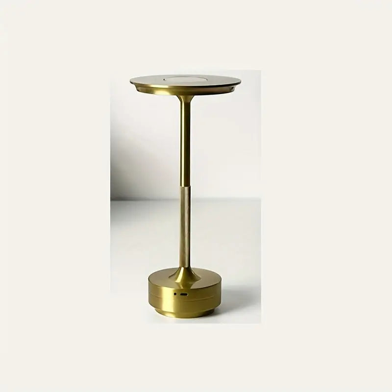 Japandi Style Wooden and Metal Table Lamp