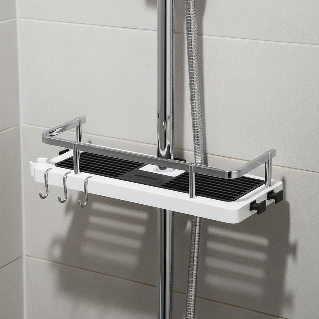 Adjustable Shower Shelf Organizer for Toiletries