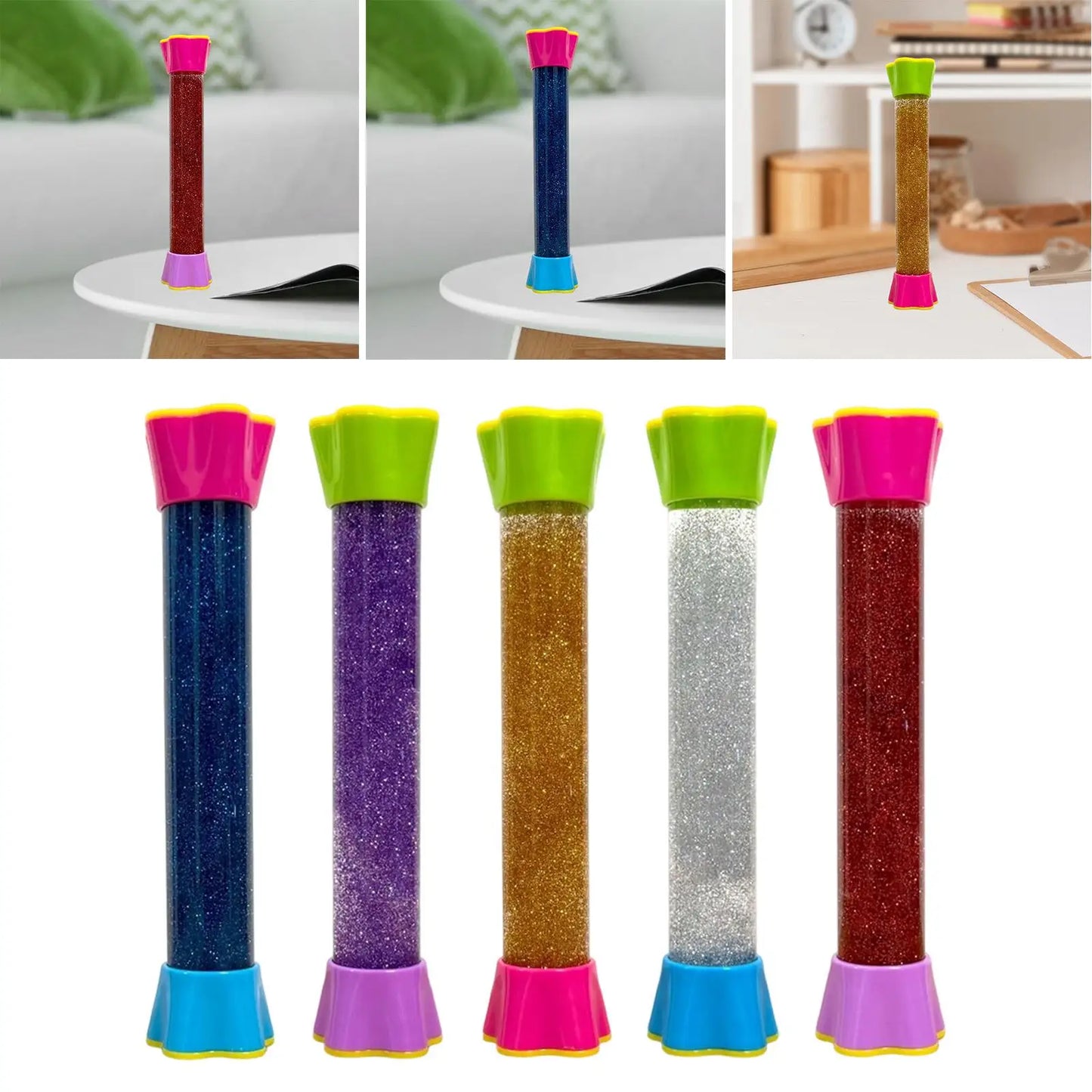 Liquid Motion Glitter Timer - Desktop Sensory Relaxation Tool