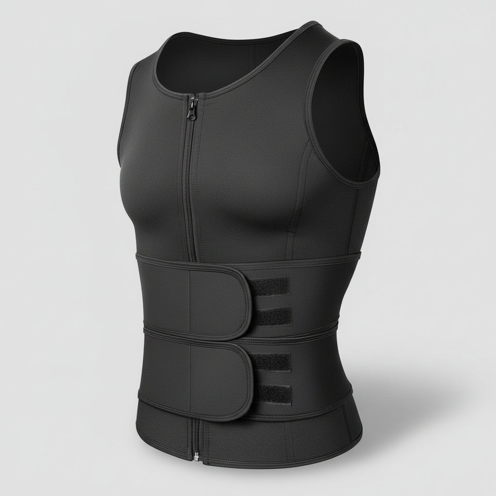 Neoprene Sauna Vest for Men - Slimming Core Support Fitness Gear