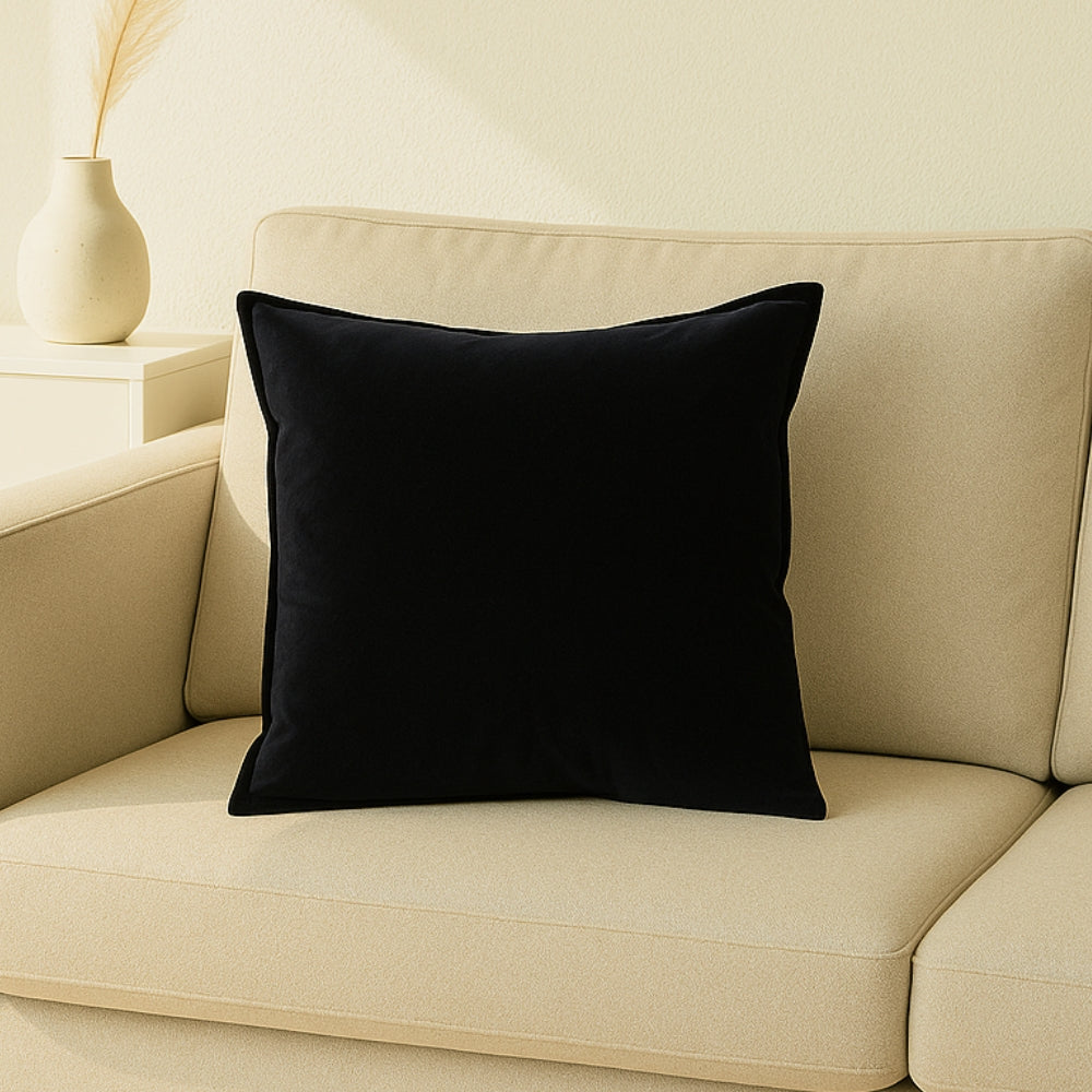 Nordic Faux Leather Cushion Cover with Zipper Closure