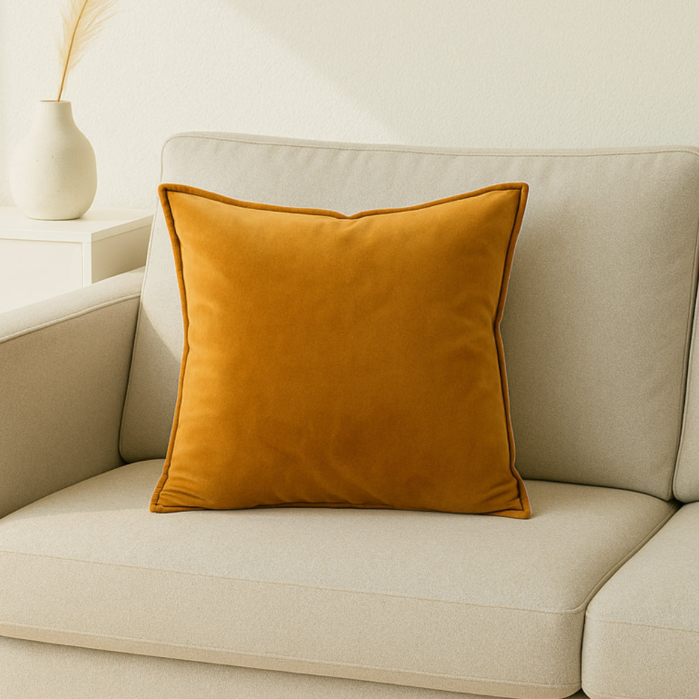 Nordic Faux Leather Cushion Cover with Zipper Closure