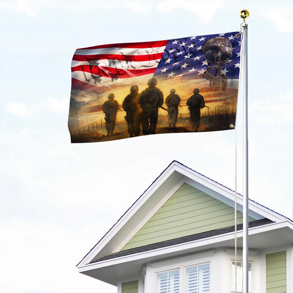 All Gave Some Some Gave All American Flag - Durable Canvas Tribute for Memorial Day & Veterans Day