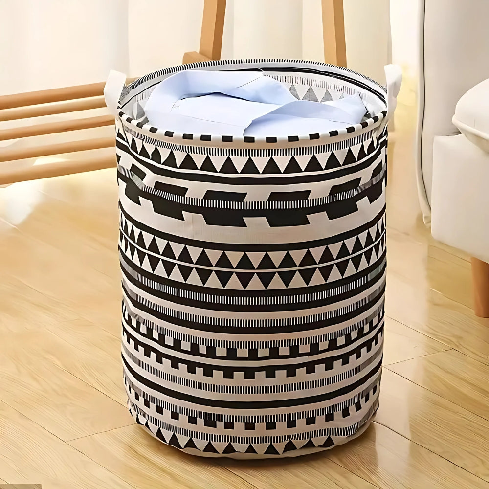 Foldable Tribal Laundry Basket with Handles
