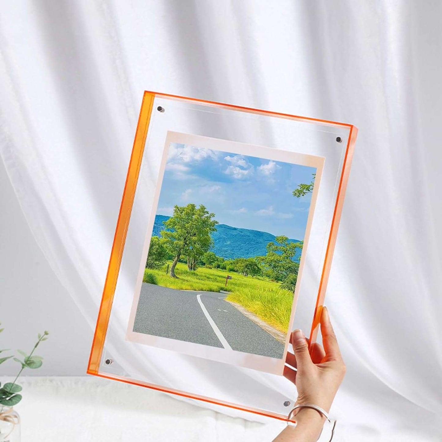 Transparent Acrylic Photo Frame in Multiple Colors