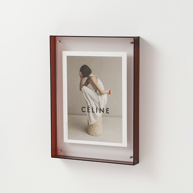 Transparent Acrylic Photo Frame in Multiple Colors