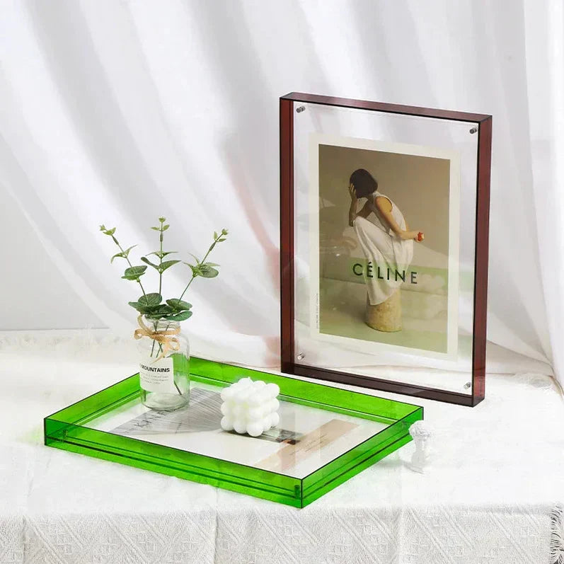 Transparent Acrylic Photo Frame in Multiple Colors