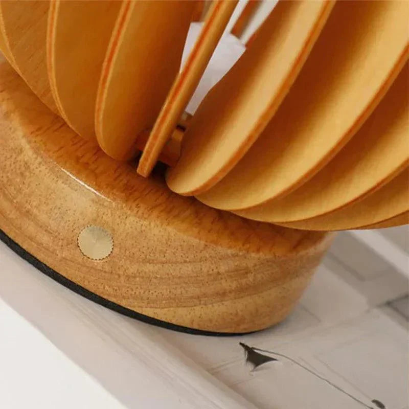 Flexible Wooden Table Lamp with Touch Controls