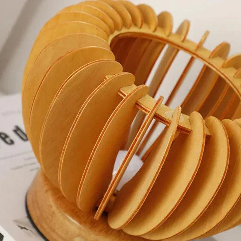 Flexible Wooden Table Lamp with Touch Controls