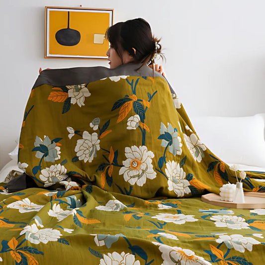 Reversible Floral Cotton Sofa Cover