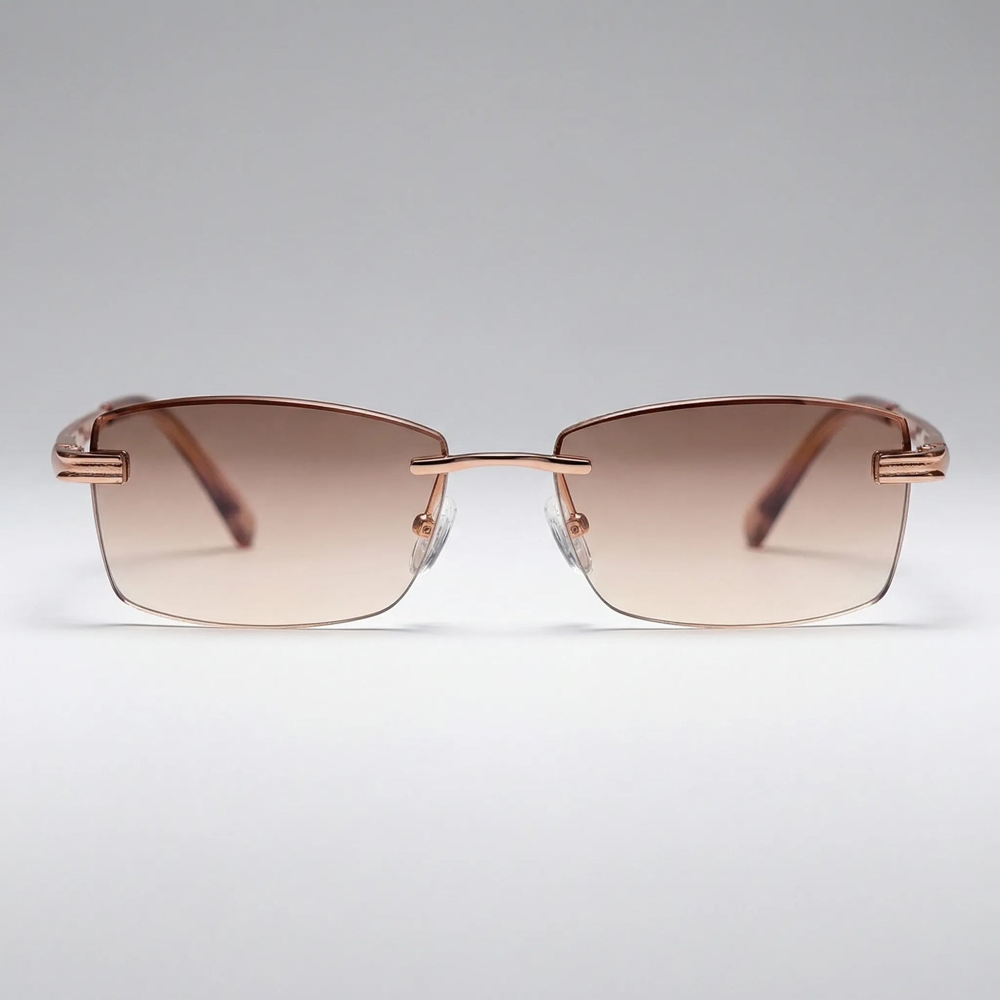 Ultralight Rimless Progressive Glasses with Blue Light Filter