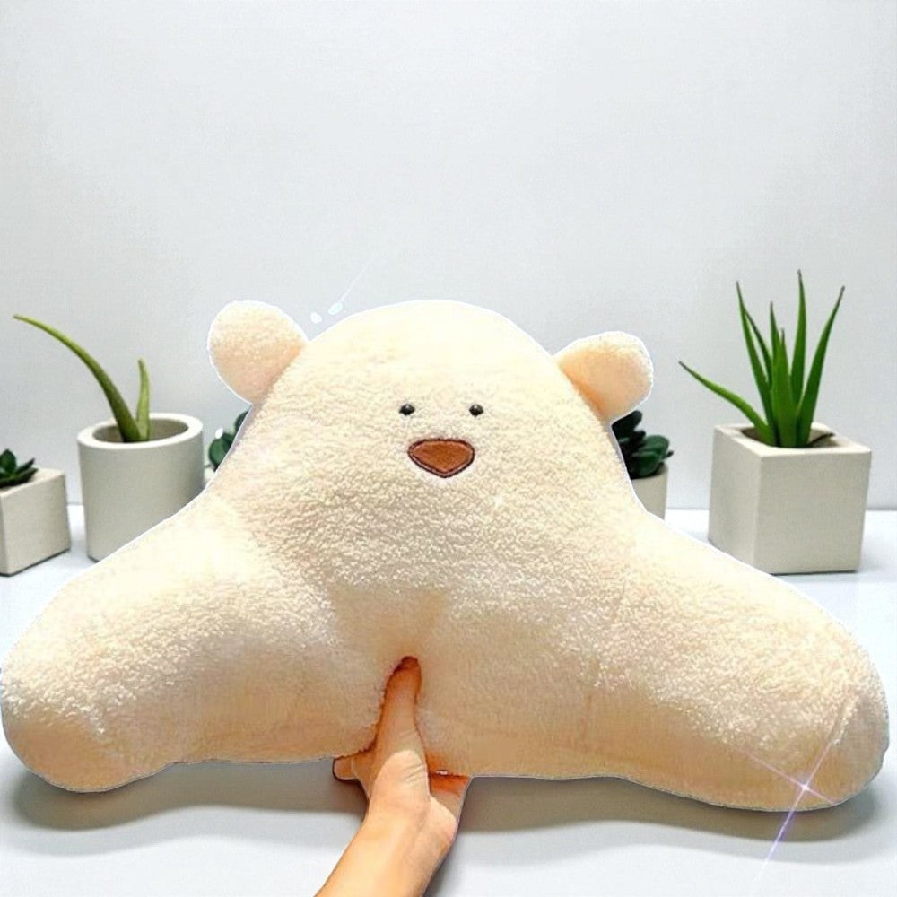 Teddy Bear Shaped Backrest Cushion