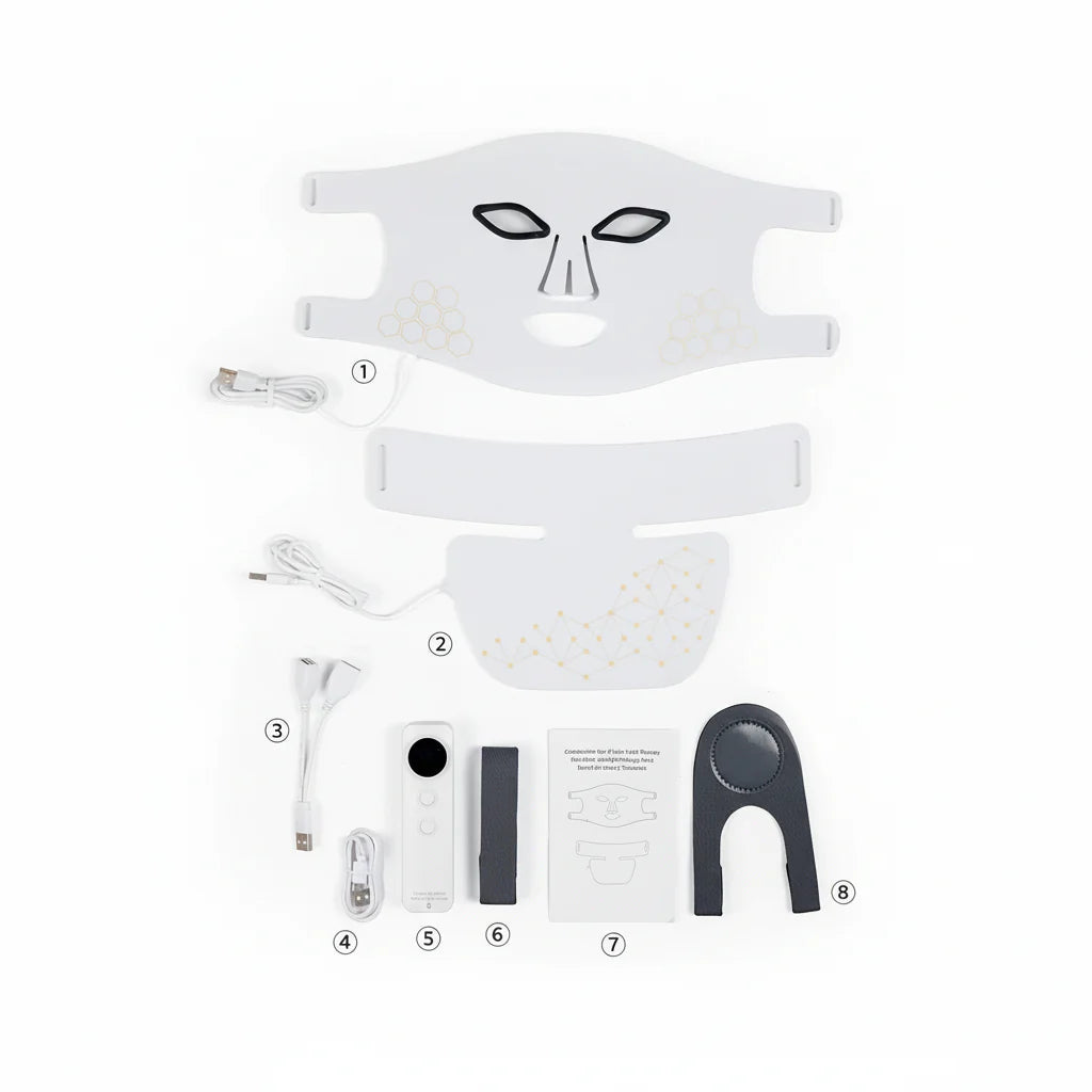 Rechargeable Red Light Therapy Mask for Skin Rejuvenation