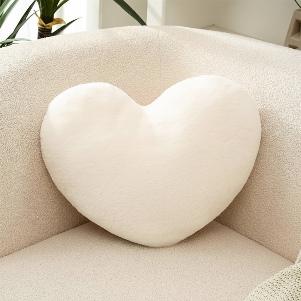 Soft Pink Heart Shaped Plush Pillow for Valentine’s Day Gift