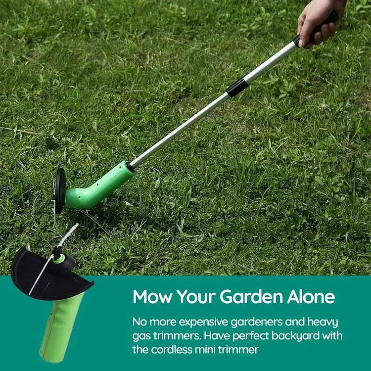 Cordless Mini Lawn Mower for Easy Edge Trimming