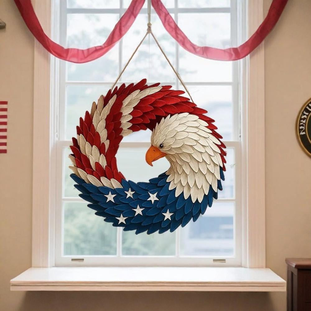 Veterans Eagle Wreath Rustic Wall Art