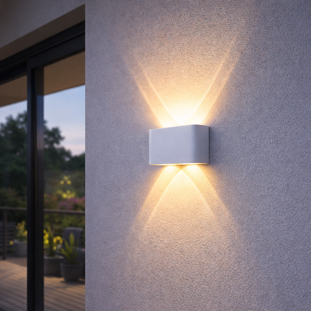 LED Minimalist Up Down Wall Light - Waterproof Aluminum Sconce
