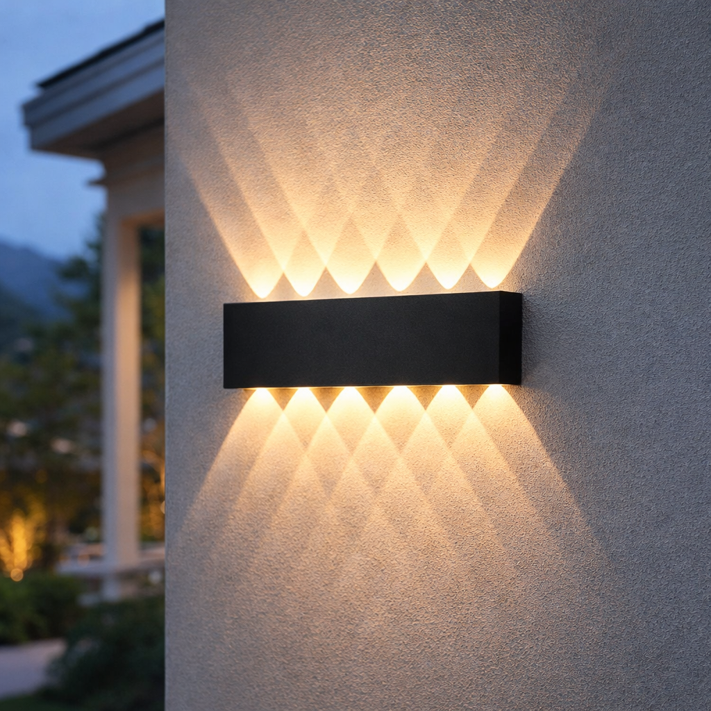 LED Minimalist Up Down Wall Light - Waterproof Aluminum Sconce