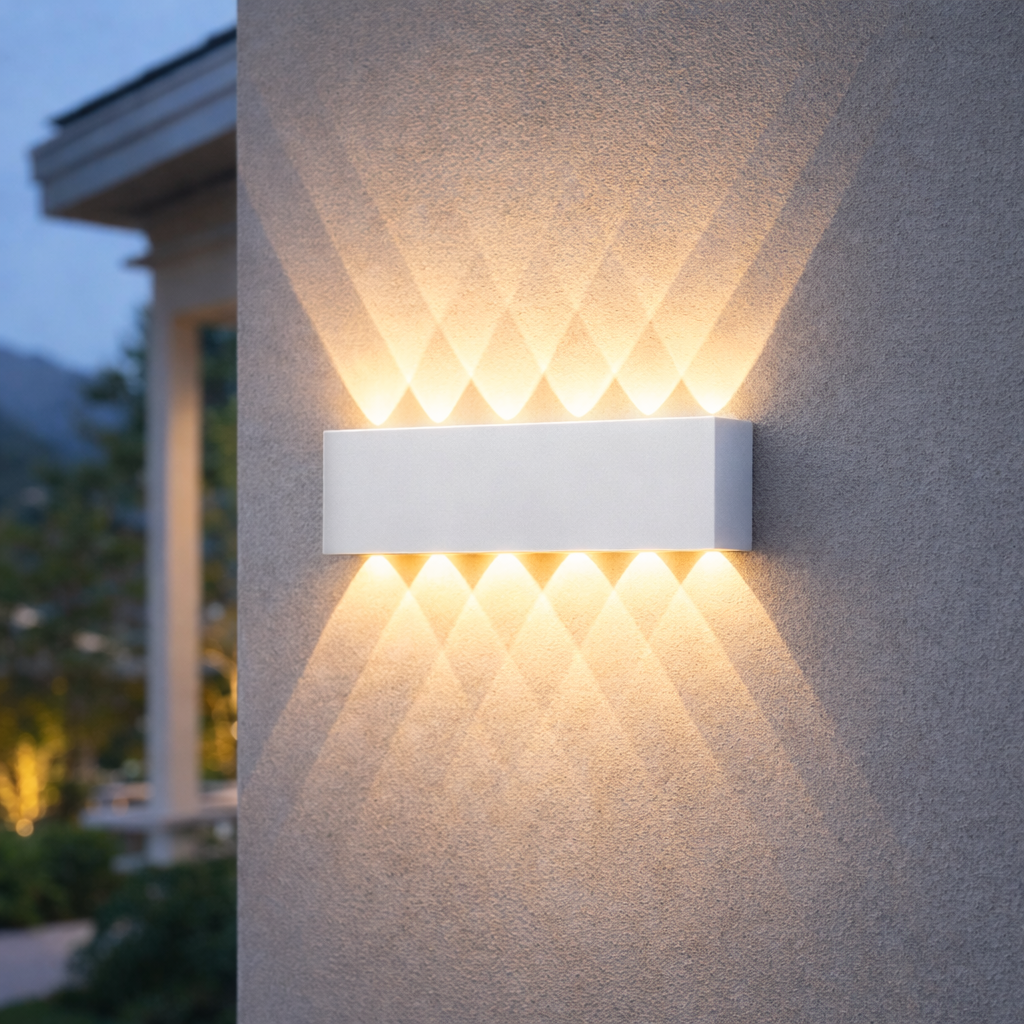 LED Minimalist Up Down Wall Light - Waterproof Aluminum Sconce