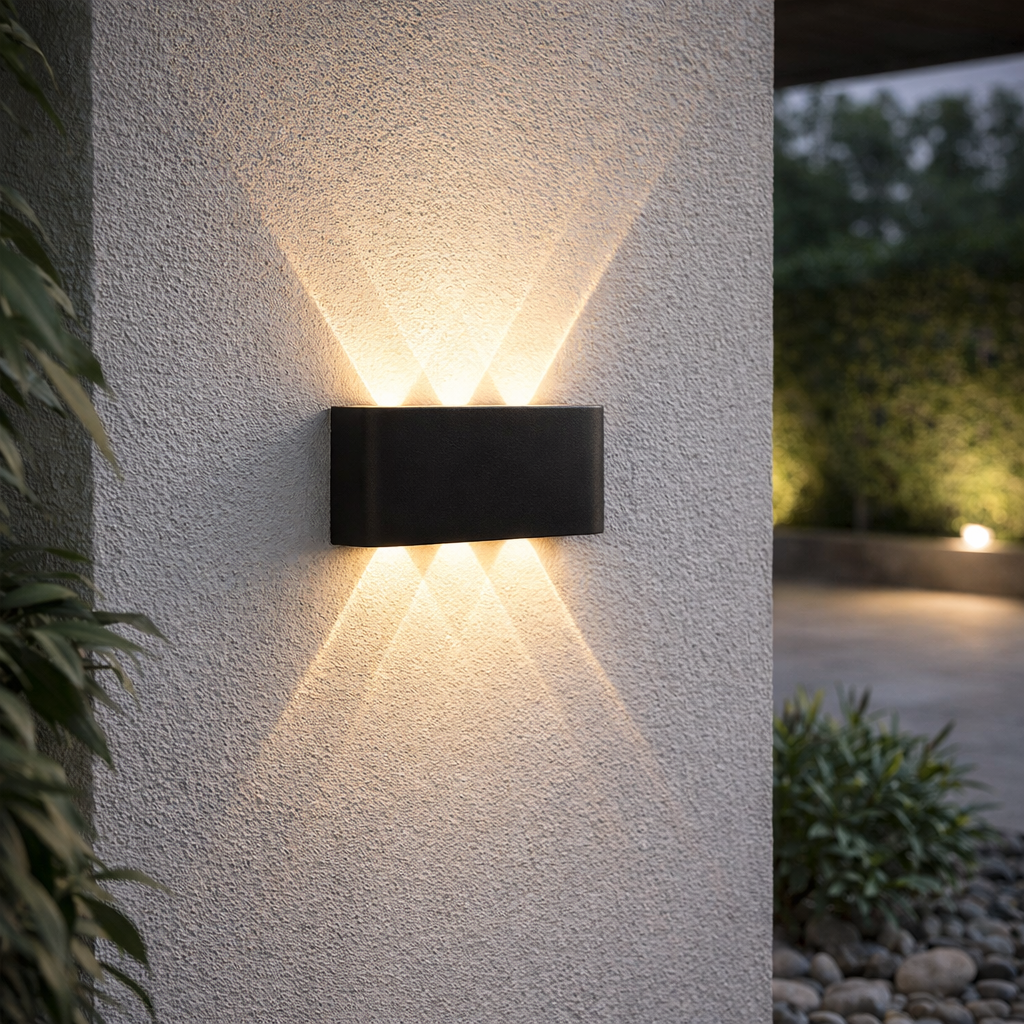 LED Minimalist Up Down Wall Light - Waterproof Aluminum Sconce