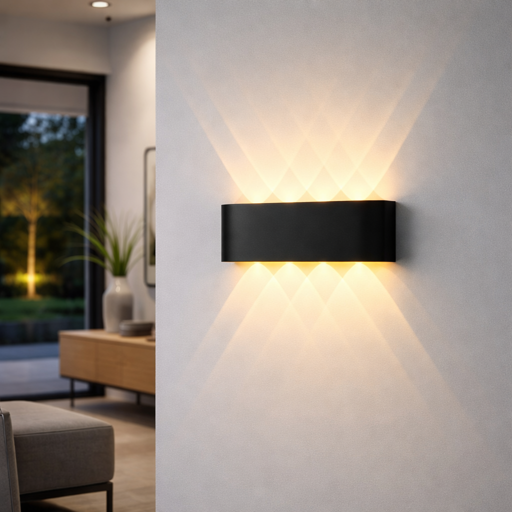 LED Minimalist Up Down Wall Light - Waterproof Aluminum Sconce