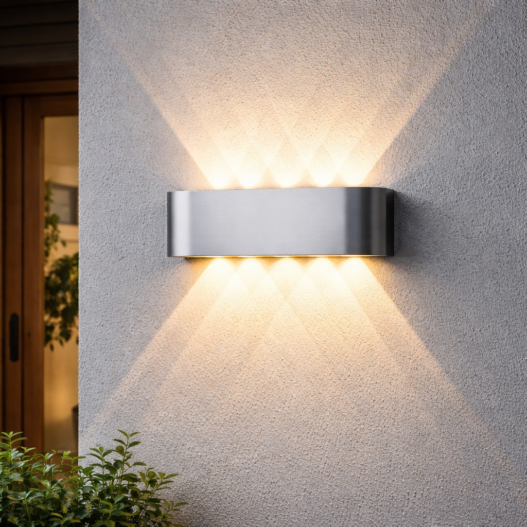 LED Minimalist Up Down Wall Light - Waterproof Aluminum Sconce