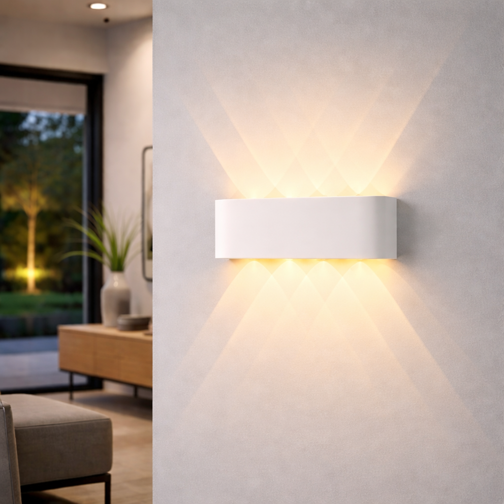 LED Minimalist Up Down Wall Light - Waterproof Aluminum Sconce